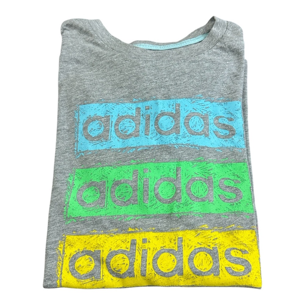 Adidas Kids Graphic T-Shirt – Gray – Youth XL (18/20)